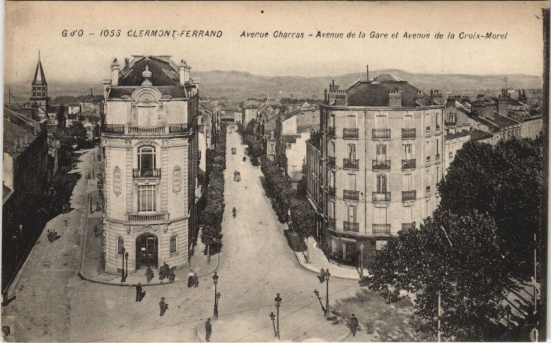 Carte postale ancienne Clermont Ferrand Avenue Charras à Clermont-Ferrand