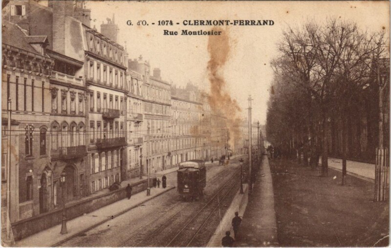 Carte postale ancienne Clermont Ferrand Rue Montloisir à Clermont-Ferrand