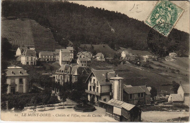 Carte postale ancienne Le Mont Dore Chalets et Villas à Mont-Dore