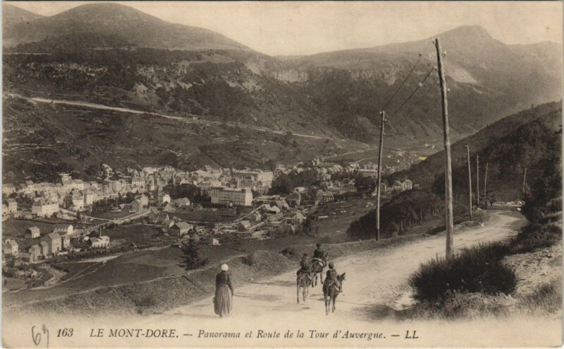 Carte postale ancienne Le Mont Dore panorama à Mont-Dore