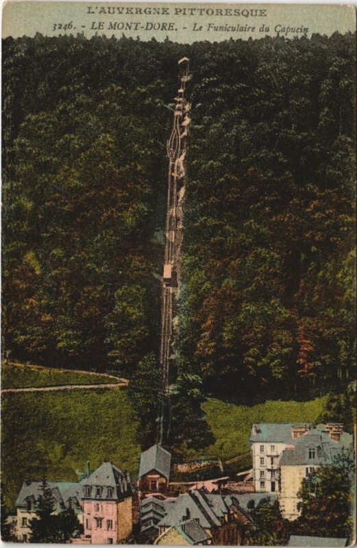 Carte postale ancienne Le Mont Dore Le Funiculaire à Mont-Dore