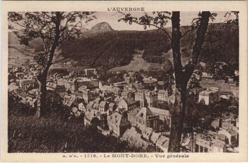 Carte postale ancienne Le Mont Dore vue generale à Mont-Dore