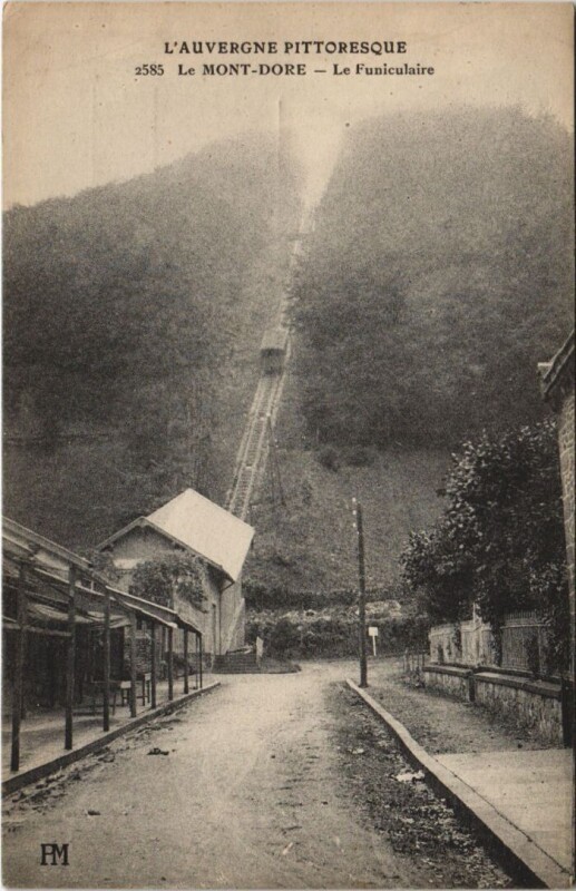 Carte postale ancienne Le Mont Dore Le Funiculaire à Mont-Dore