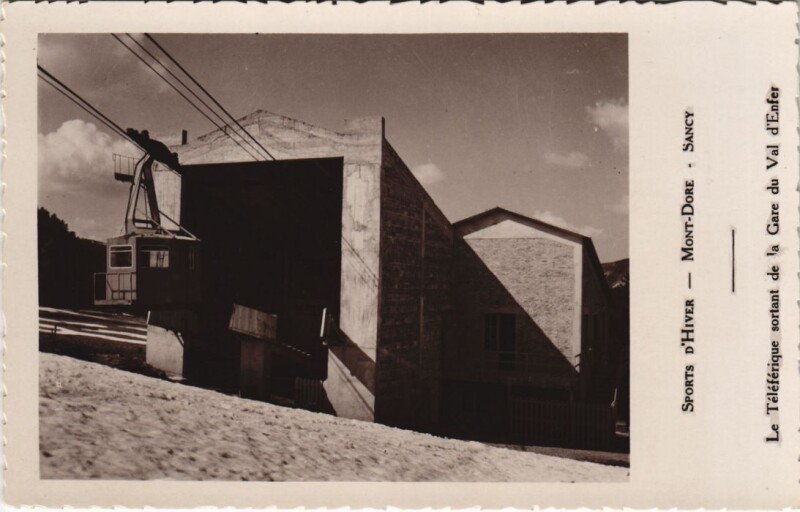 Carte postale ancienne Le Mont Dore Teleferique à Mont-Dore
