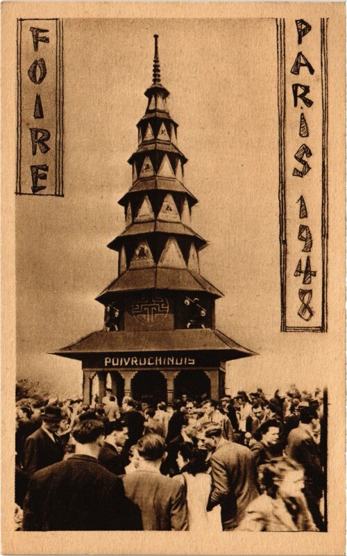 Carte postale ancienne Foire de Paris 1948 - Poivrochinois à Paris 15e