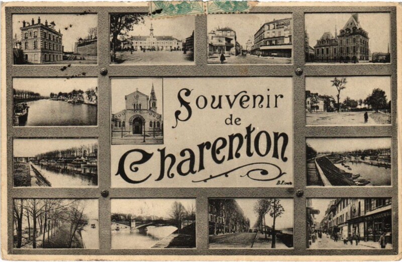 Carte postale ancienne Souvenir de Charenton France