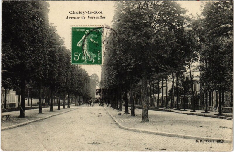 Carte postale ancienne Choisy le Roi Avenue de Versailles France à Choisy-le-Roi
