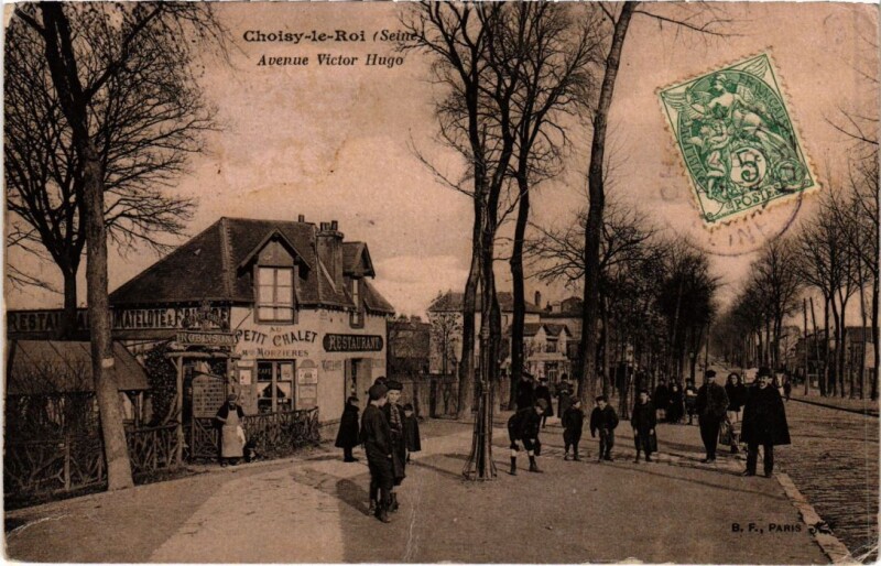 Carte postale ancienne Choisy le Roi Avenue Victor Hugo France à Choisy-le-Roi