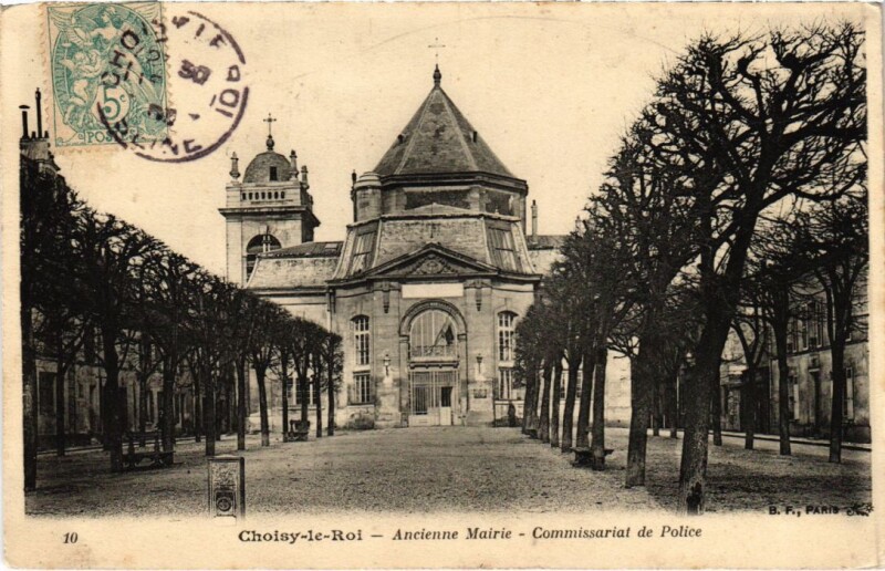 Carte postale ancienne Choisy le Roi Ancienne Mairie-Commissariat de Police France à Choisy-le-Roi