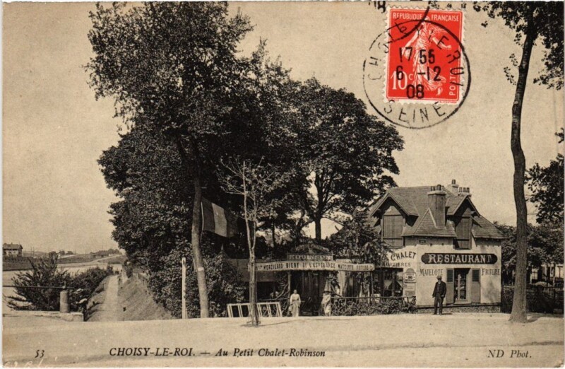 Carte postale ancienne Choisy le Roi Au Petit Chalet-Robinson France à Choisy-le-Roi
