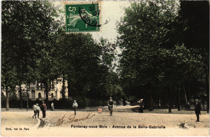 Carte postale ancienne Fontenay sous Bois Avenue de la Belle-Gabrielle France à Fontenay-sous-Bois