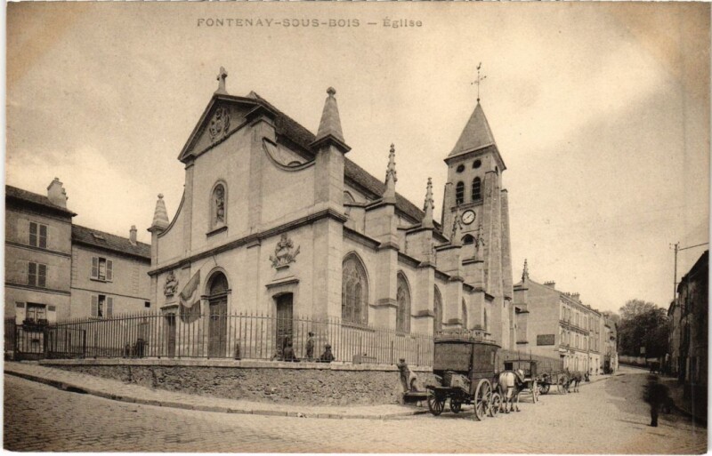Carte postale ancienne Fontenay sous Bois Eglise France à Fontenay-sous-Bois