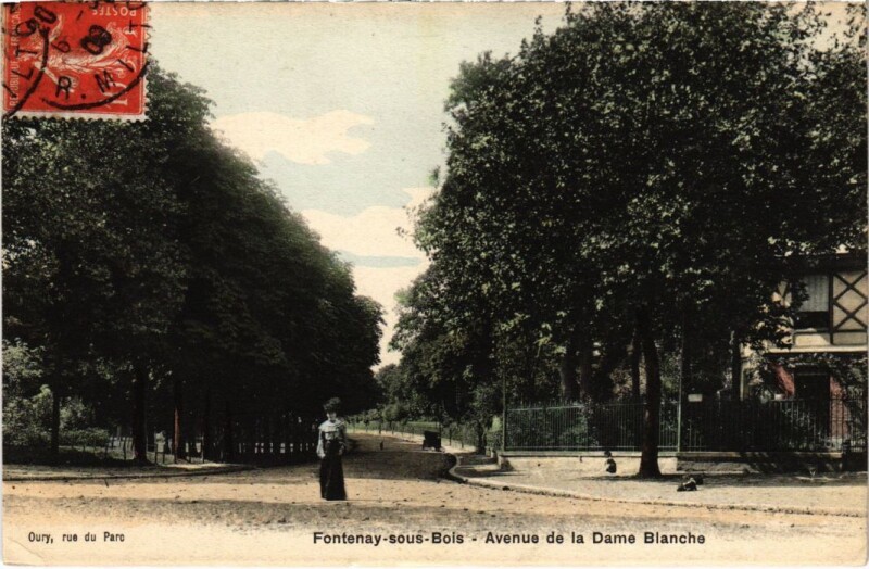 Carte postale ancienne Fontenay sous Bois Avenue de la Dame-Blanche France à Fontenay-sous-Bois