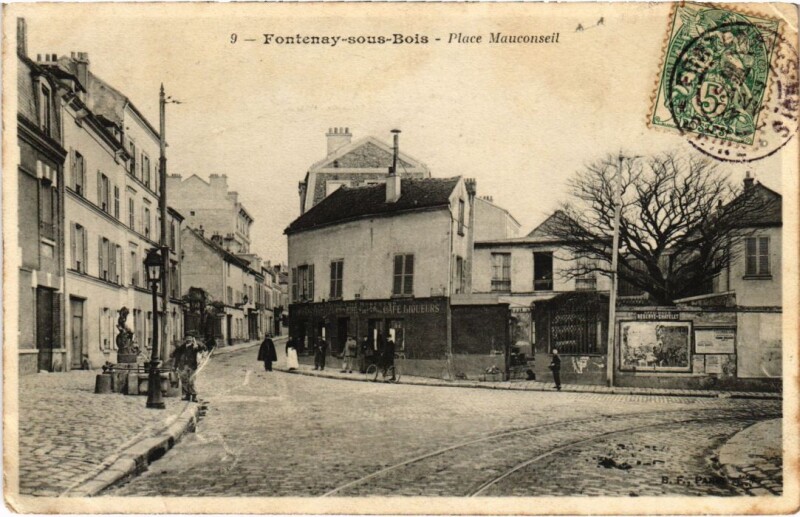 Carte postale ancienne Fontenay sous Bois Place Mauconseil France à Fontenay-sous-Bois