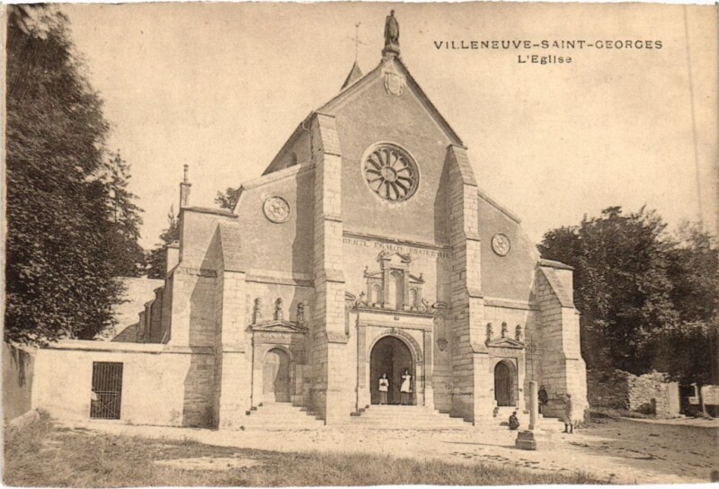 Carte postale ancienne Villeneuve St.Georges L'Eglise France