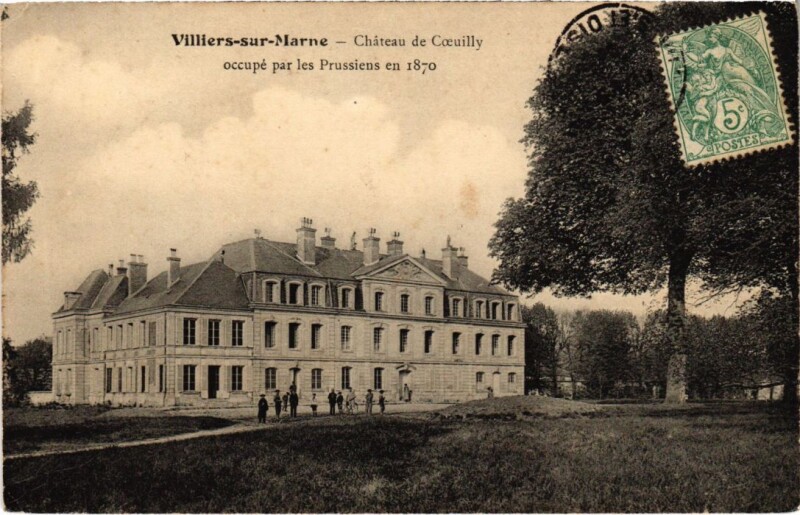 Carte postale ancienne Villiers s Marne Chateau de Coeuilly France