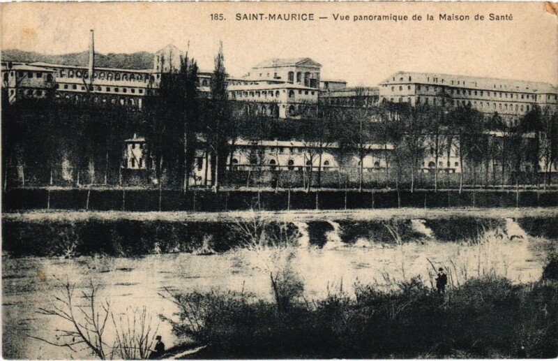 Carte postale ancienne St.Maurice Vue panoramique de la Maison de Sante France