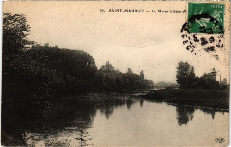 Carte postale ancienne St.Maurice La Marne a Saint-Maurice France à Saint-Maurice