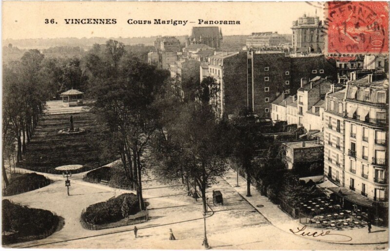 Carte postale ancienne Vincennes Panorama France à Vincennes