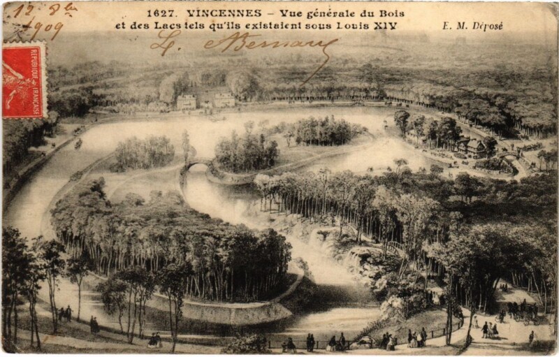 Carte postale ancienne Vincennes Vue generale du Bois France à Vincennes