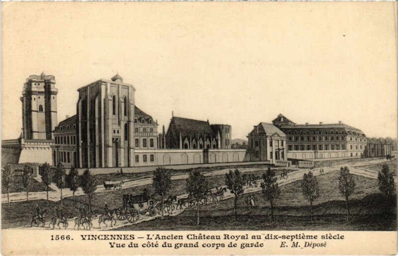 Carte postale ancienne Vincennes L'Ancien Chateau Royal France à Vincennes