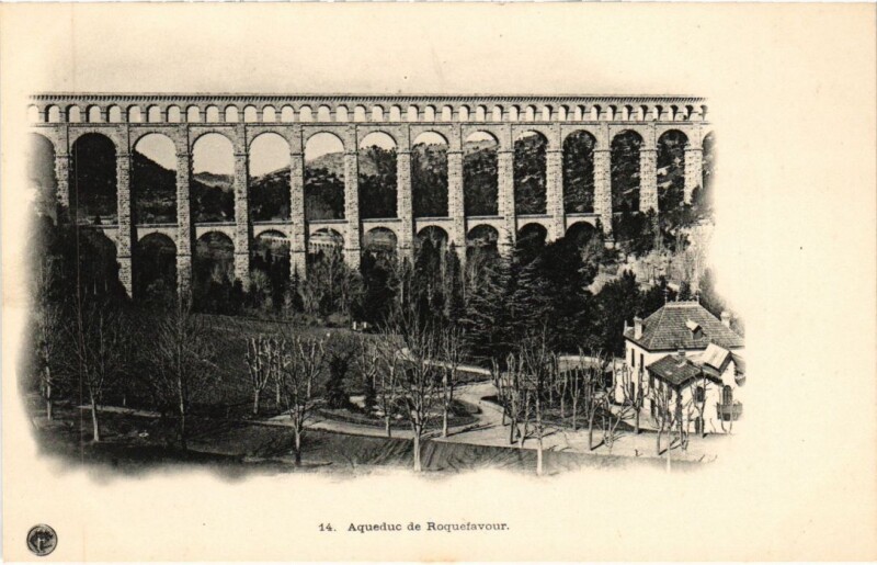 Carte postale ancienne Aqueduc de Roquefavour