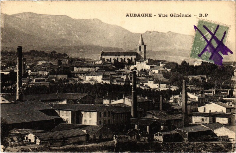 Carte postale ancienne Aubagne Vue Generale à Aubagne