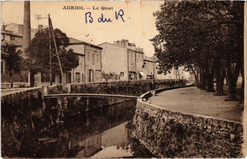 Carte postale ancienne Auriol Le Quai à Auriol