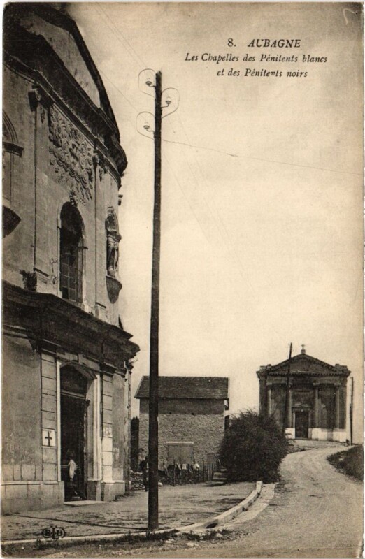 Carte postale ancienne Aubagne Les Chapelles à Aubagne