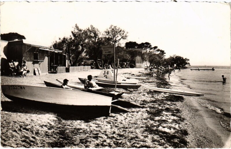 Carte postale ancienne Rognac Plage de l'Agneau à Rognac