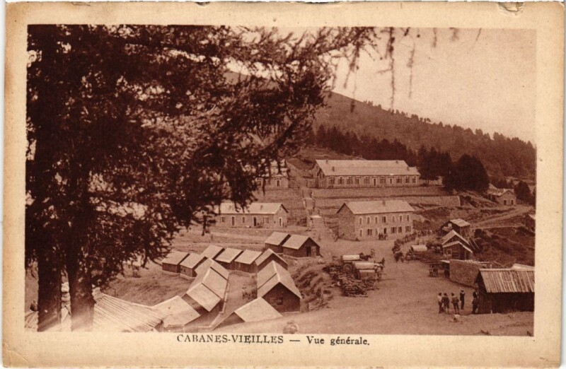 Carte postale ancienne Cabanes-Vieilles - Vue Generale