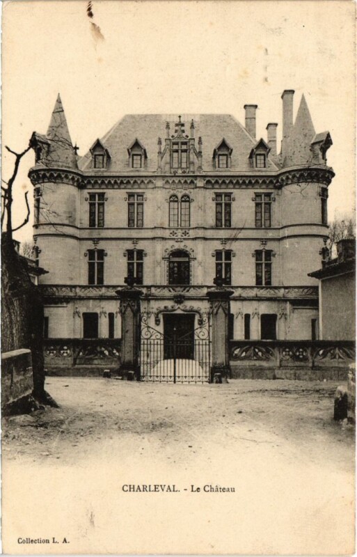 Carte postale ancienne Charleval Le Chateau à Charleval