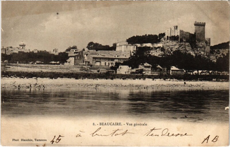 Carte postale ancienne Beaucaire Vue Generale