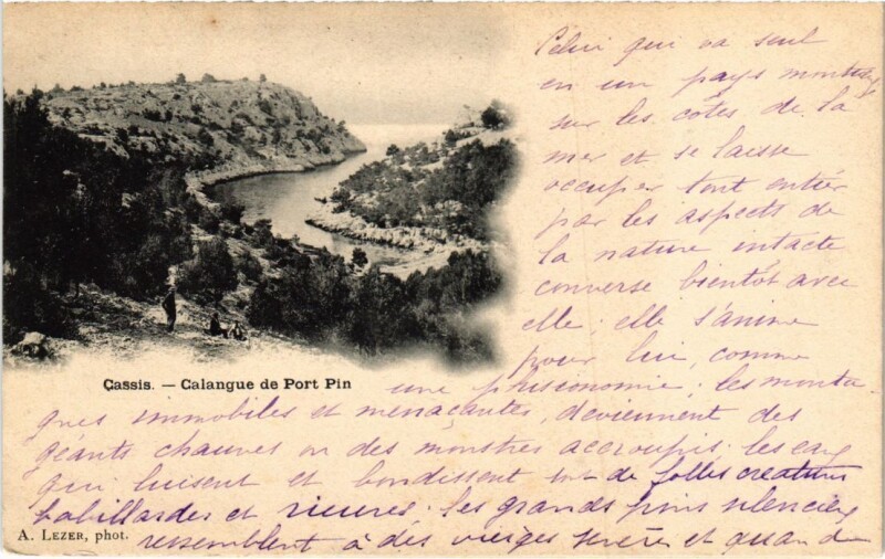Carte postale ancienne Cassis Calanque de Port Miou à Cassis