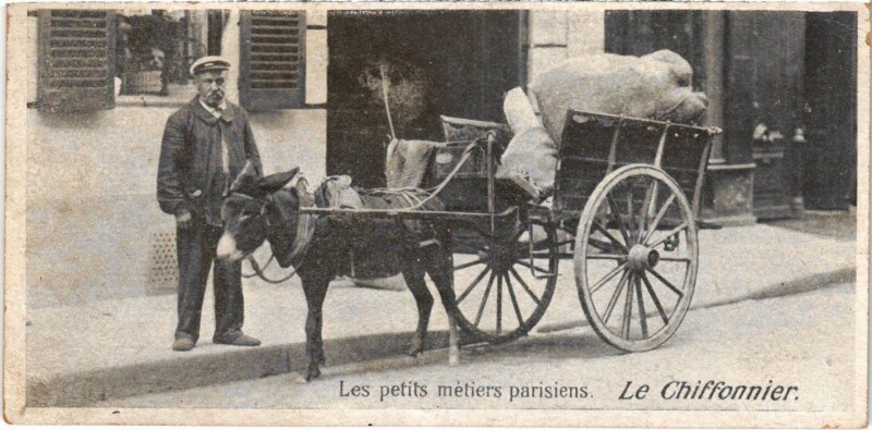Carte postale ancienne Paris Petits Metiers Le Chiffonnier