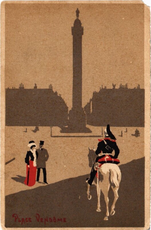 Carte postale ancienne Paris Place Vendome