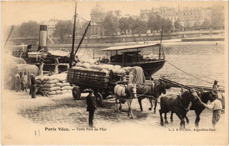 Carte postale ancienne Paris Vecu. Paris Porte de Mer