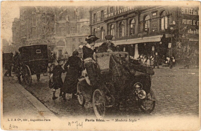 Carte postale ancienne Paris Vecu. Modern style