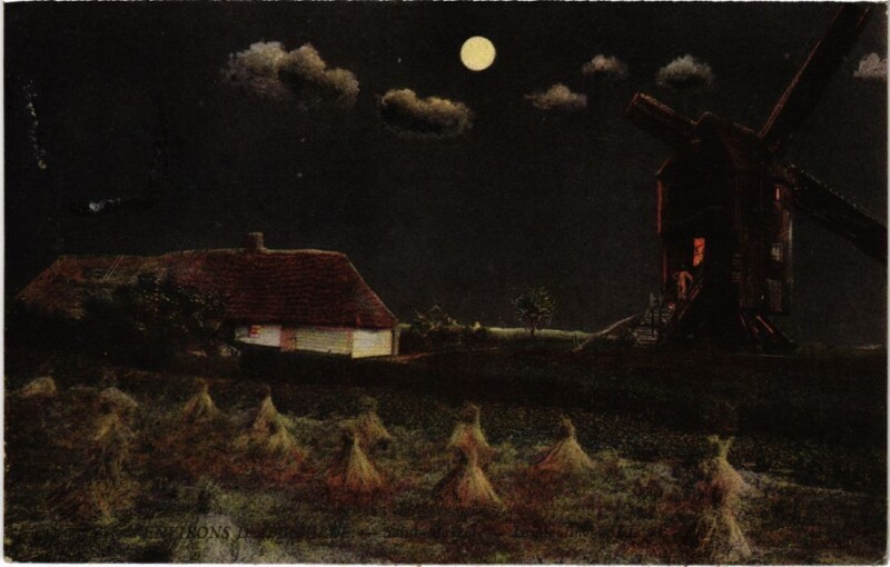 Carte postale ancienne Saint-Maxent Le Moulin à Saint-Maxent