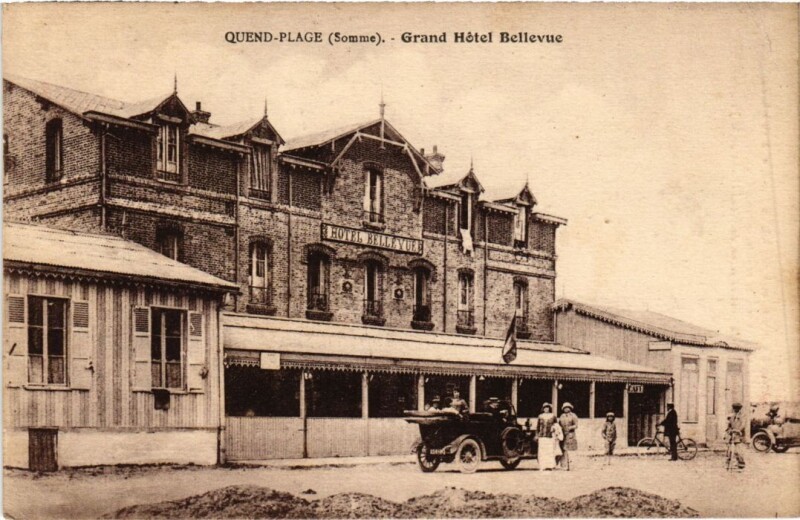 Carte postale ancienne Quend Quend-Plage - Grand Hotel Bellevue à Quend