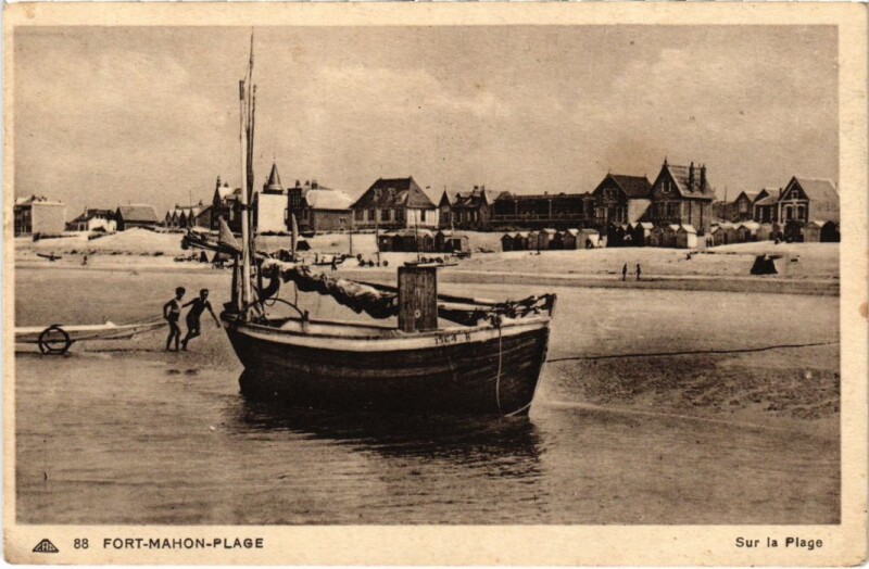 Carte postale ancienne Fort-Mahon-Plage Sur la Plage à Fort-Mahon-Plage