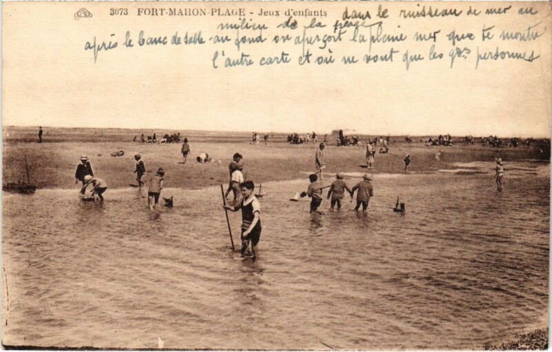 Carte postale ancienne Fort-Mahon-Plage Jeux d'Enfants à Fort-Mahon-Plage