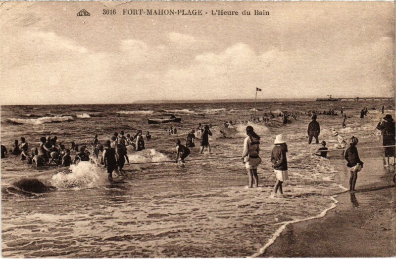 Carte postale ancienne Fort-Mahon-Plage L'Heure du Bain à Fort-Mahon-Plage