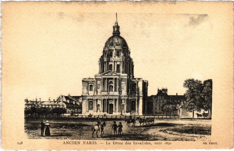 Carte postale ancienne Ancien Paris Dome des invalides