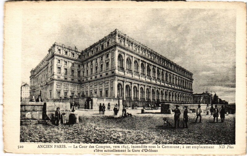 Carte postale ancienne Ancien Paris Cour des Comptes
