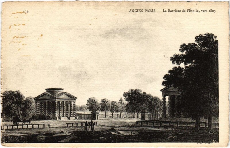 Carte postale ancienne Ancien Paris Barriere de l'Etoile