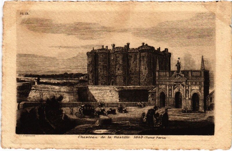 Carte postale ancienne Vieux Paris Chateau de la Bastille