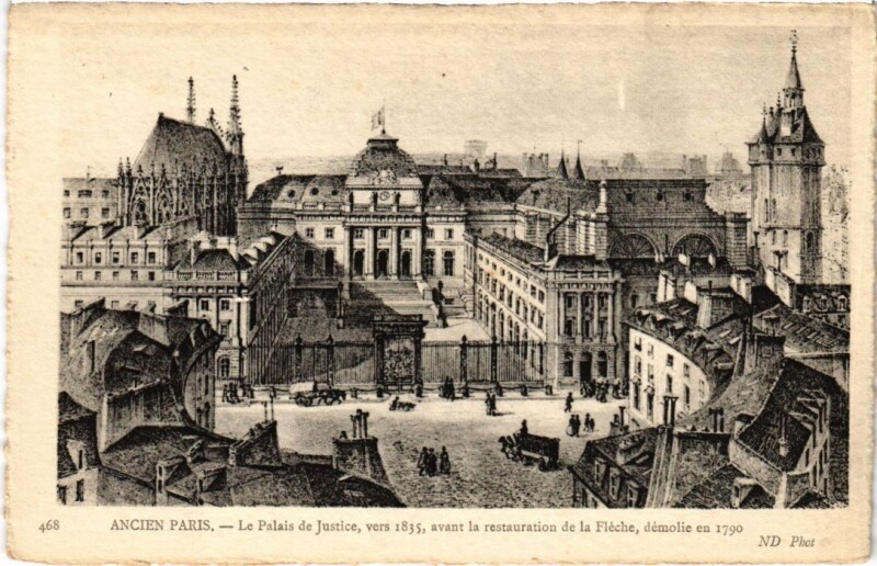 Carte postale ancienne Ancien Paris Palais de Justice