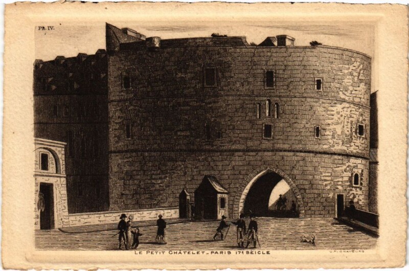 Carte postale ancienne Ancien Paris Petit Chatelet