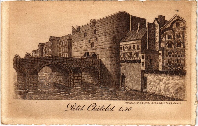 Carte postale ancienne Ancien Paris Petit Chatelet